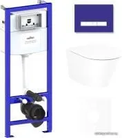 Унитаз Lavinia Boho Relfix Biore Compacto Rimless 6 в 1 75110139 (фиолетовый стекло)