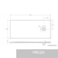 BelBagno TRAY-MR-UNO-AH-180/80-35-W 180x80