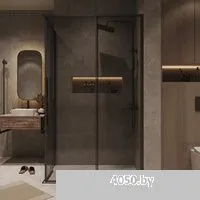 Grossman Galaxy 90x195 1/2.K33.01.90.21.10 (черный матовый/тонированное стекло)