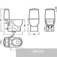 Sanita Luxe Best Comfort WC.CC/Best/2-DM/WHT.G/S1