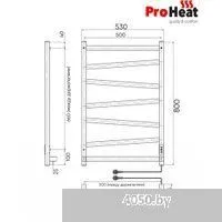 ProHeat Quadro Diago 50х80 (терморегулятор, таймер, черный муар)