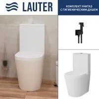 Lauter W76 P-TRAP 21122762 + гигиенический душ Mild 21LT072BM (горизонтальный выпуск)