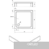 Aquatek DPA-0000005 90х90 (без сифона)