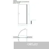 MaybahGlass 198x80 MGD-808-5 (сатин стекло/хром матовый)