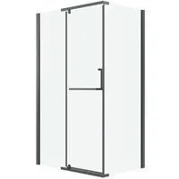 Grossman Pragma 110x80x195 120.K33.03.1180.42.00 (графит сатин/прозрачное стекло)