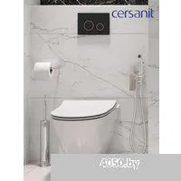 Cersanit City Smart CO DPL EO Slim (с кнопкой Twins 63534 черный/золото)