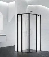 BelBagno Acqua-R-2-90-C-NERO (прозрачное стекло)