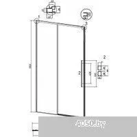 Grossman Galaxy 140x195 100.K33.01.140.21.00 (черный матовый/стекло прозрачное)
