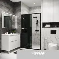 Grossman Cosmo 100x195 100.K33.02.100.21.10 (черный матовый/стекло тонированное)