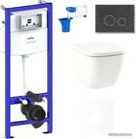 Унитаз Lavinia Boho Relfix One Compacto 7 в 1 75110100 (greek black иск. камень)