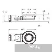 BelBagno TRAY-MR-UNO-AH-160/90-35-W 160x90