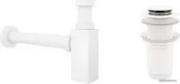 Wellsee Drainage System 182113002 (сифон, донный клапан, матовый белый)