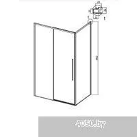 Grossman Galaxy 90x195 200.K33.01.90.32.00 (золото сатинстекло прозрачное)