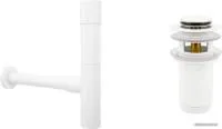 Wellsee Drainage System 182118001 (сифон, донный клапан, матовый белый)