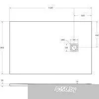 BelBagno TRAY-MR-UNO-AH-140/90-35-W-CR 140x90