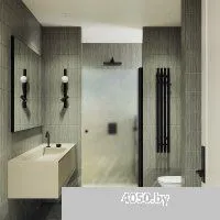 MaybahGlass 198x90 MGD-814-6 (сатин стекло/черный)