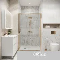 Grossman Cosmo 100x195 100.K33.02.100.32.00 (золото сатин/стекло прозрачное)