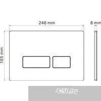 Roxen Antares в комплекте с инсталляцией Attach 5 в 1 967059 (кнопка: хром матовый)
