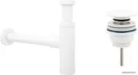Wellsee Drainage System 182123003 (сифон, донный клапан, матовый белый)