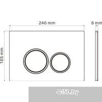 Roxen Antares Tornado в комплекте с инсталляцией StounFix Dual Fresh 6 в 1 968346 (кнопка: пастель б