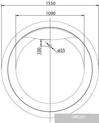 Ванна BelBagno BB30 155x155
