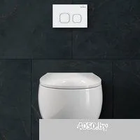 Roxen Egg в комплекте с инсталляцией StounFix Dual Fresh 6 в 1 964077 (кнопка: белый глянец)