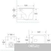 Roxen Cube Tornado в комплекте с инсталляцией StounFix Dual Fresh 6 в 1 868598 (кнопка: оружейная ст