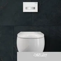 Roxen Egg в комплекте с инсталляцией StounFix Dual Fresh 6 в 1 964245 (кнопка: белое стекло)