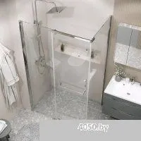 Grossman Pragma 90x195 200.K33.03.90.10.00 (хром,стекло прозрачное)