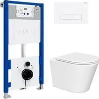 Lauter Longer 2110822 с кнопкой 219702HD (узкая, белый)