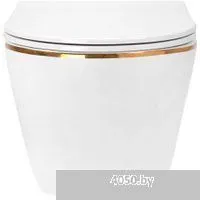 Roxen Antares Gold в комплекте с инсталляцией StounFix Dual Fresh 6 в 1 968460 (кнопка: брашированно