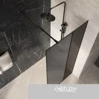 Niagara Nova NG-481-90FBLACK 90x200 (черный матовый/рифленое/тонированное стекло)