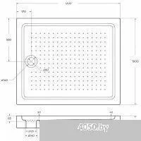 BelBagno TRAY-BB-AH-120/100-15-W 120x100