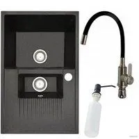 БелЭворс Forma L + смеситель W74004-2 + дозатор L405F (черный)