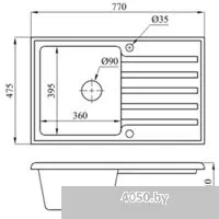 БелЭворс Styl L + смеситель W74004-2 + дозатор L405F (черный)