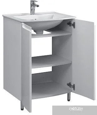 Belux Тумба под умывальник Бари Н 60 (1, белый глянец)