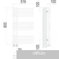 TERMINUS Астра П15 70x800 (RAL 9005 матовый черный)