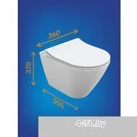 Cersanit City Smart CO DPL EO Slim + Vector 68305 (с кнопкой Estetica черный матовый)