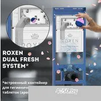 Roxen Egg в комплекте с инсталляцией StounFix Dual Fresh 6 в 1 966436 (кнопка: серый бетон)