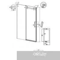 Grossman Classic 130x195 100.K33.04.130.21.10 130x195 (черный матовый/стекло тонированное)