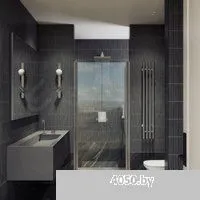 MaybahGlass 198x80 MGD-422-5 (прозрачное стекло/хром матовый)