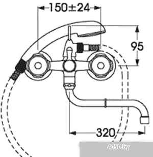 Смеситель Vidima Янтра R1201AA/B9758AA/BA170AA