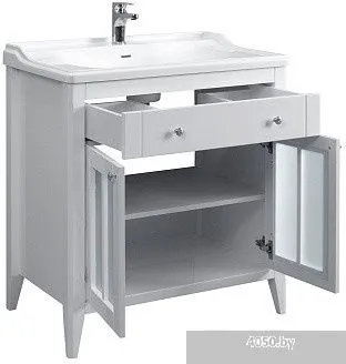 Belux Тумба под умывальник Дуглас Н80-01 (1, белый глянец)