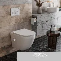 Roxen Antares Bidet в комплекте с инсталляцией StounFix Dual Fresh 6 в 1 966690 (кнопка: бежевый)