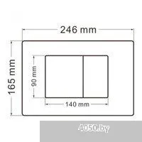 Abber Bequem AC1100-AC0105-AC0120 (с кнопкой смыва)