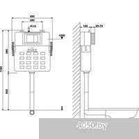 Roxen Antares в комплекте с инсталляцией Attach 5 в 1 967095 (кнопка: белый)
