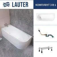 Lauter Monaco 170x72.5 2113170L (с ножками и сифоном 21Y11022 белый)