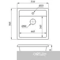 БелЭворс Rio + смеситель W74004-9 + дозатор L405-1 (серый/сатин)