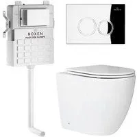 Roxen Antares в комплекте с инсталляцией Attach 5 в 1 966891 (кнопка: хром глянцевый)