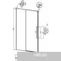 Grossman Galaxy 100.K33.01.130.21.02 130x195 (черный матовый/стекло шиншилла)